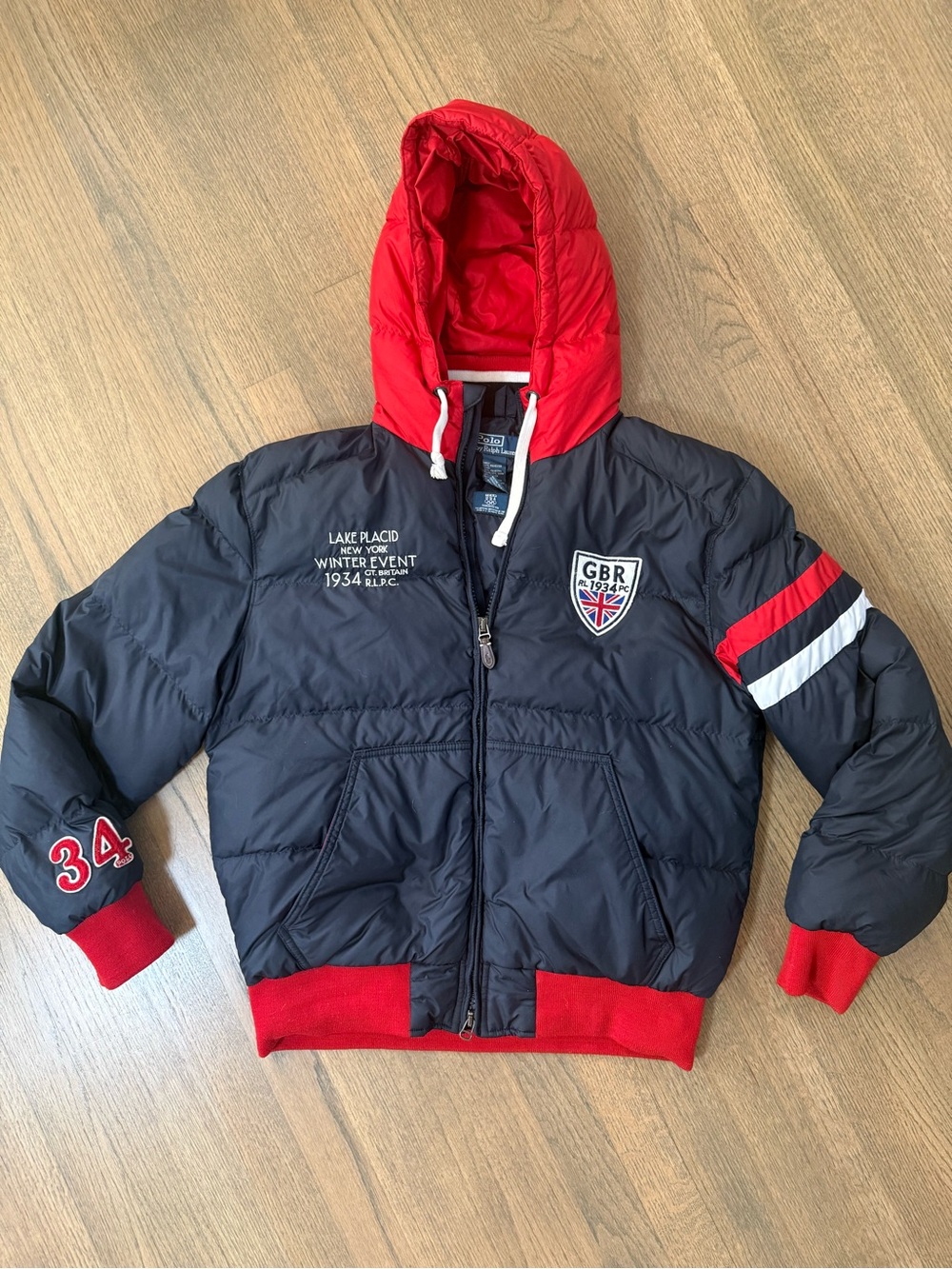 Polo Ralph Lauren Lake Placid Britain Team USA Vancouver 2010 Jacket-Size Large